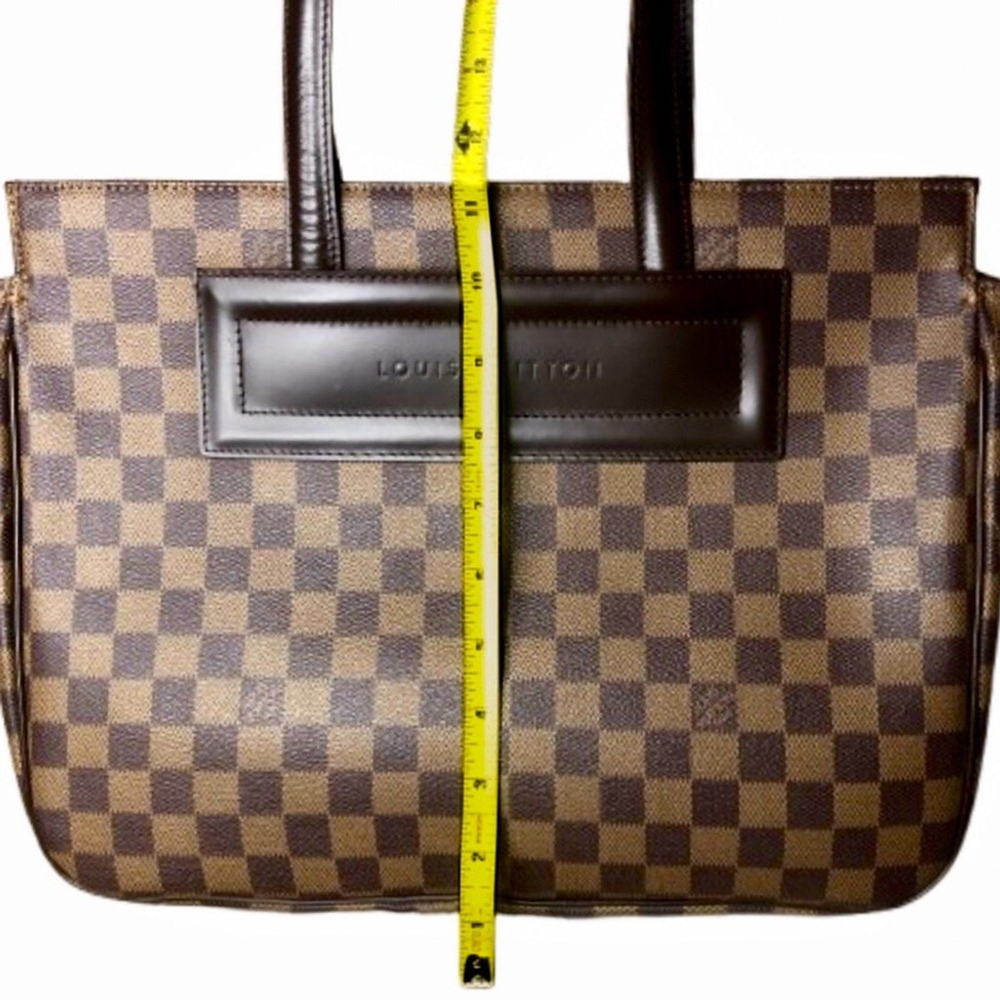 LOUIS VUITTON Damier Ebene PARIOLI Tote Shoulder Bag COMES WITH: DUST BAG, COA - Picture 12 of 17